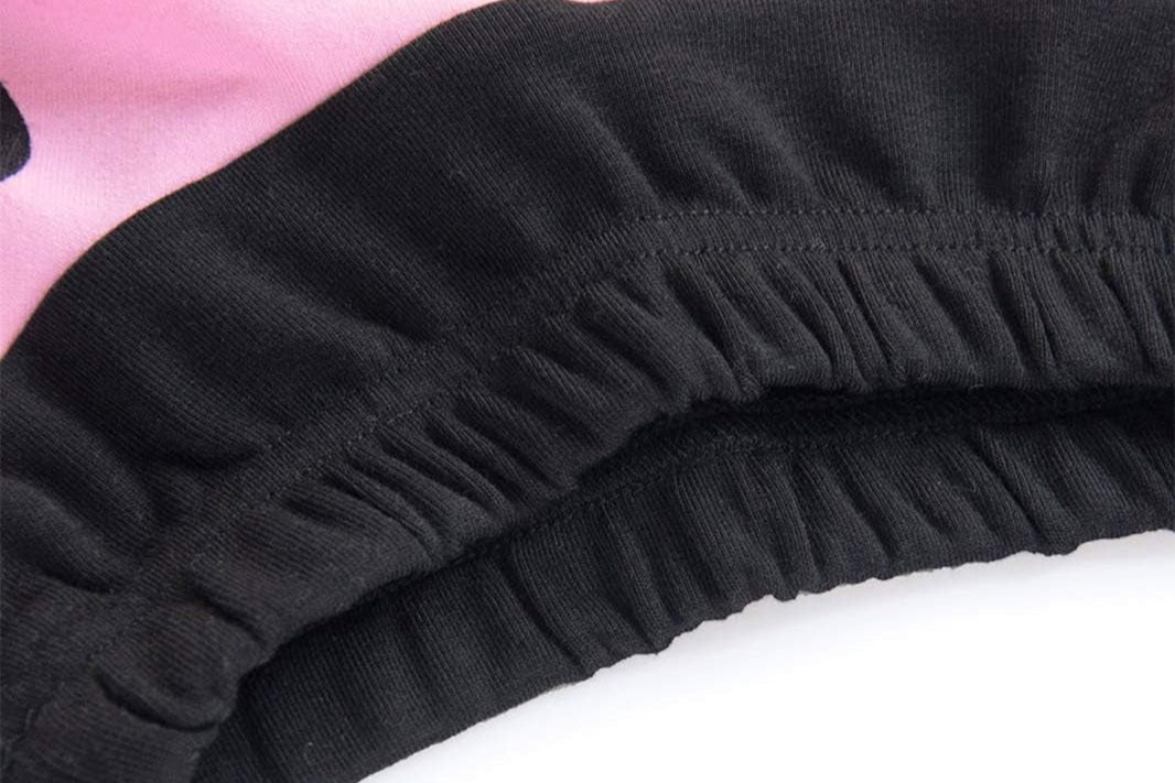 Little Girls Outfits Clothes Toddler Long Sleeve Heart Print Hoodie Shirts Top + Leggings Kids Clothing Set
